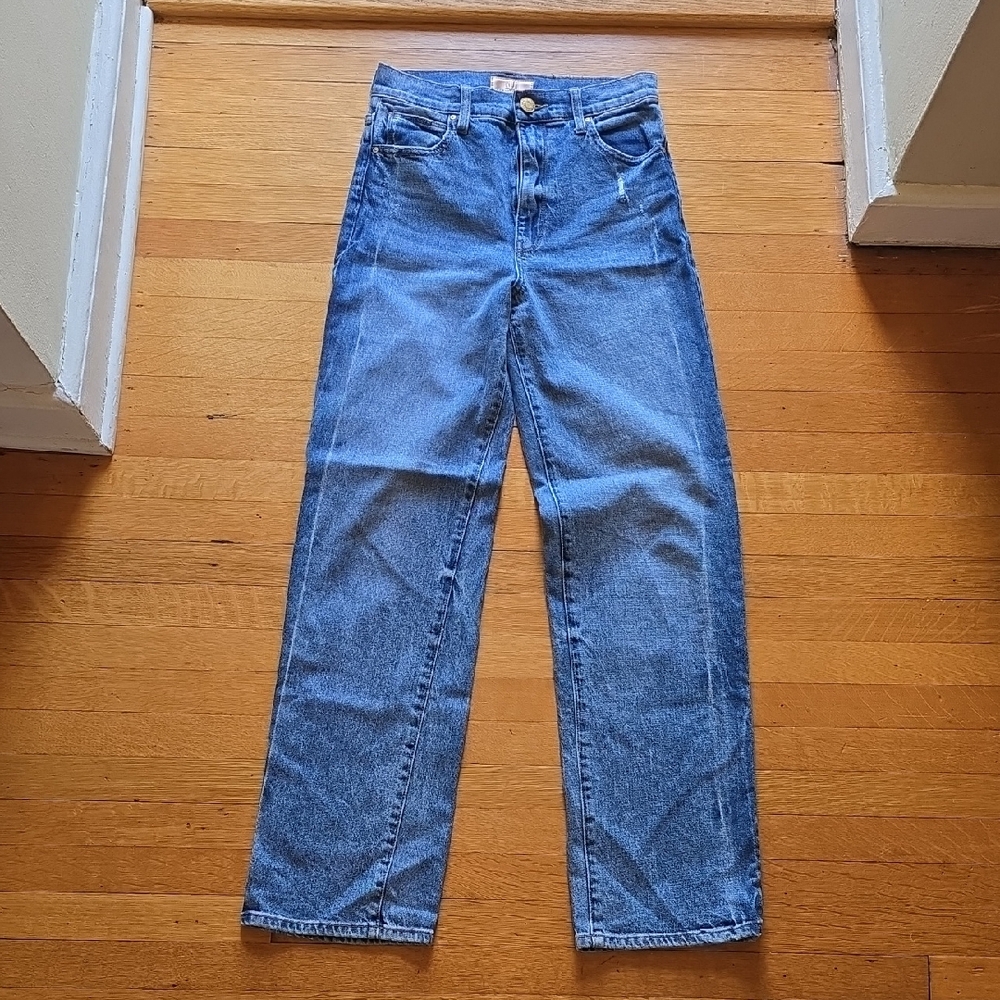 KUT from the Kloth, Sienna Wide Leg, High-Rise Jeans, Distressed, EUC, 0